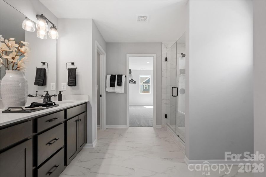 Representational photo *Model home*Primary bath Representational photo *Model home*Primary bath