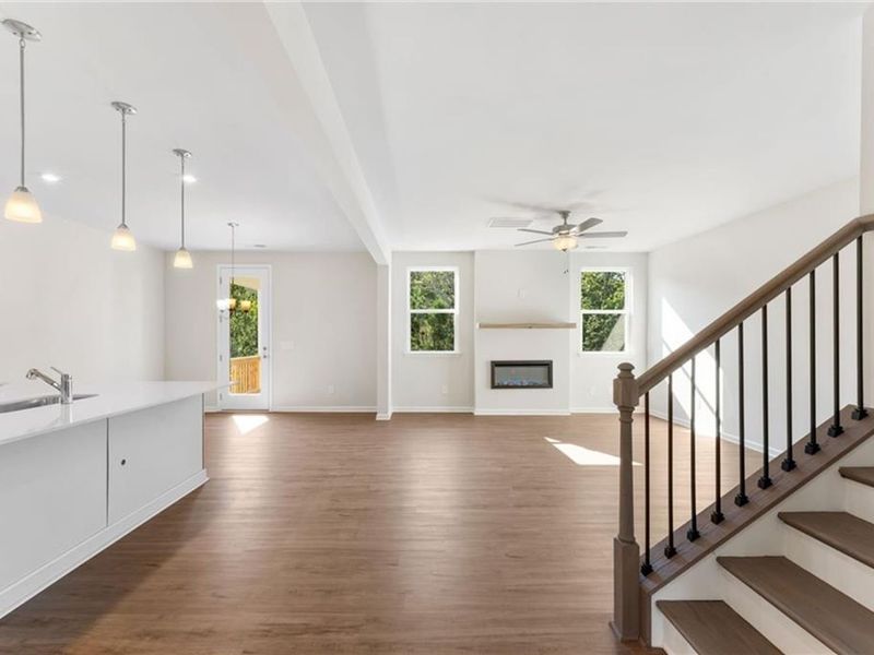 Spacious, unfurnished interior of a new home in Riverwood, Dallas (Image 10). Spacious, unfurnished interior of a new home in Riverwood, Dallas (Image 10).