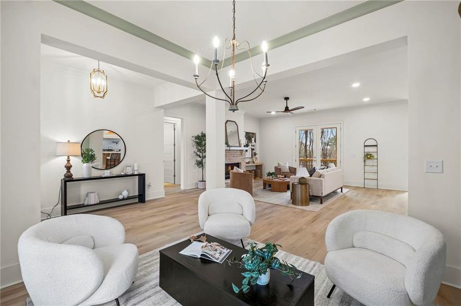 Furnished interior view inside a new home in , Canton (Image 39).