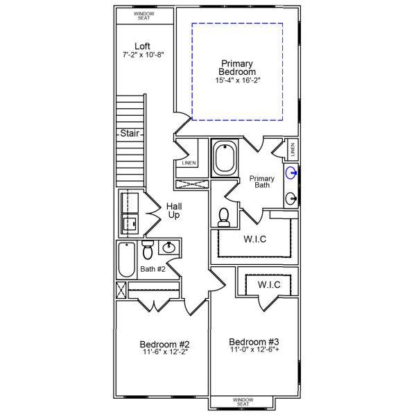2D floor plan layout of this home in Sweetbrier, Durham, NC (Image 3).