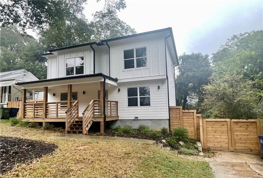 Exterior details and patio area of a home in , Atlanta (Image 27). Exterior details and patio area of a home in , Atlanta (Image 27).