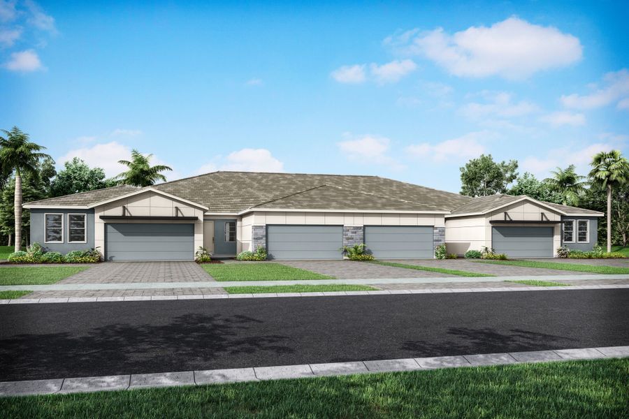 Representative exterior photo of a completed home built from the Topsail by Mattamy Homes in Wellen Park, Venice, FL (Image 2).