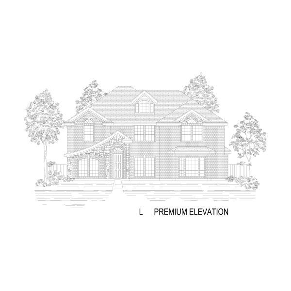 Representative rendering of the exterior for the Stonehaven 2FS by First Texas Homes (Image 20).