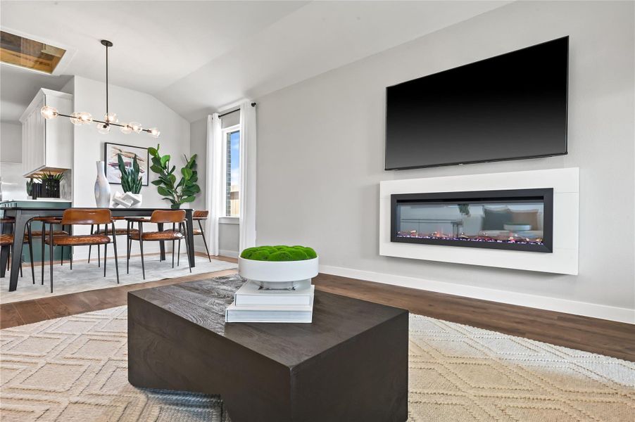 Furnished interior view inside a new home in August Trails, Needville (Image 5).