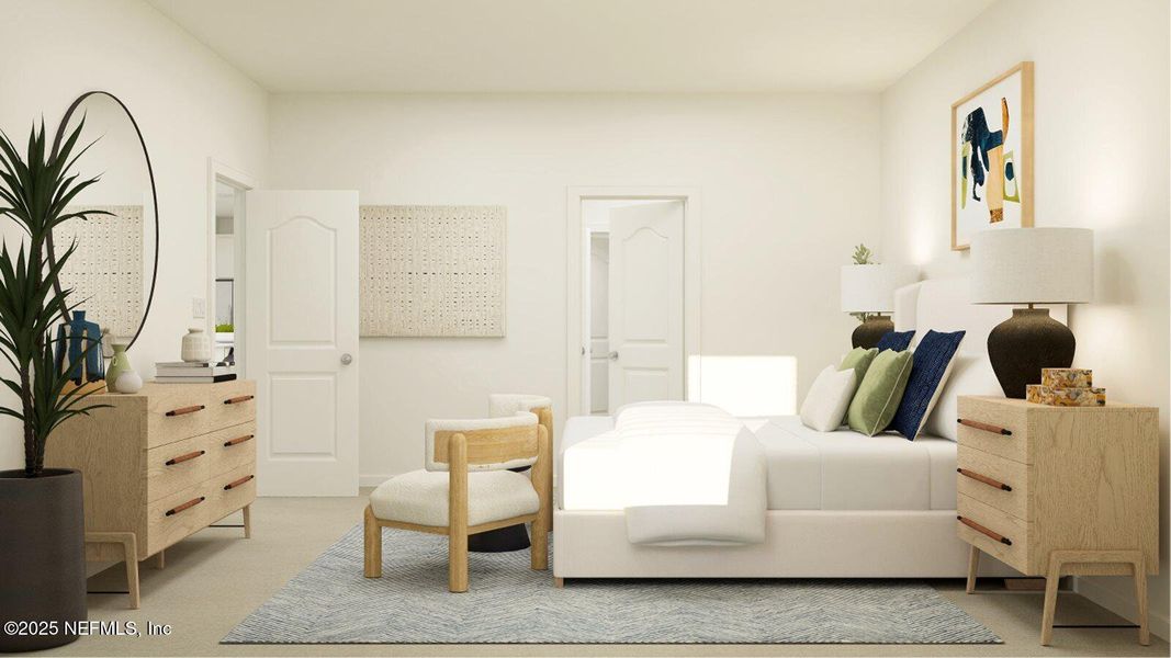 Furnished interior view inside a new home in Silver Falls Single Family at SilverLeaf: Silver Falls 40s at SilverLeaf, St. Augustine (Image 18).