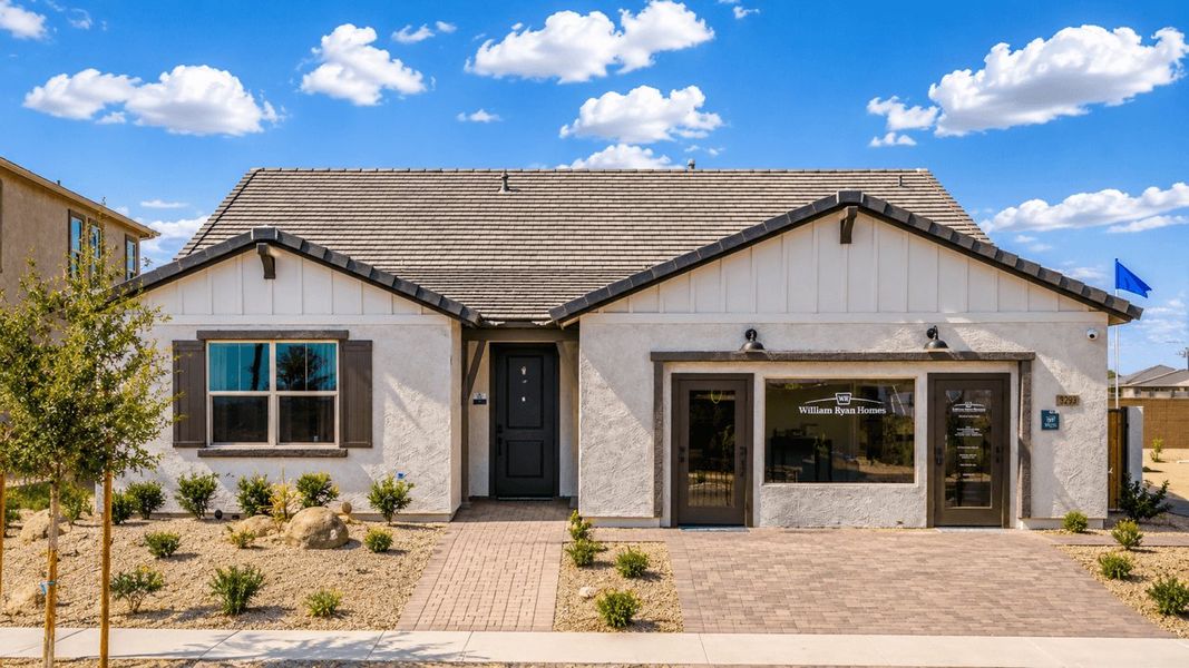 Representative exterior photo of a completed home built from the Ash - El Cidro by William Ryan Homes in The Grove at El Cidro, Goodyear, AZ (Image 23). Representative exterior photo of a completed home built from the Ash - El Cidro by William Ryan Homes in The Grove at El Cidro, Goodyear, AZ (Image 23).