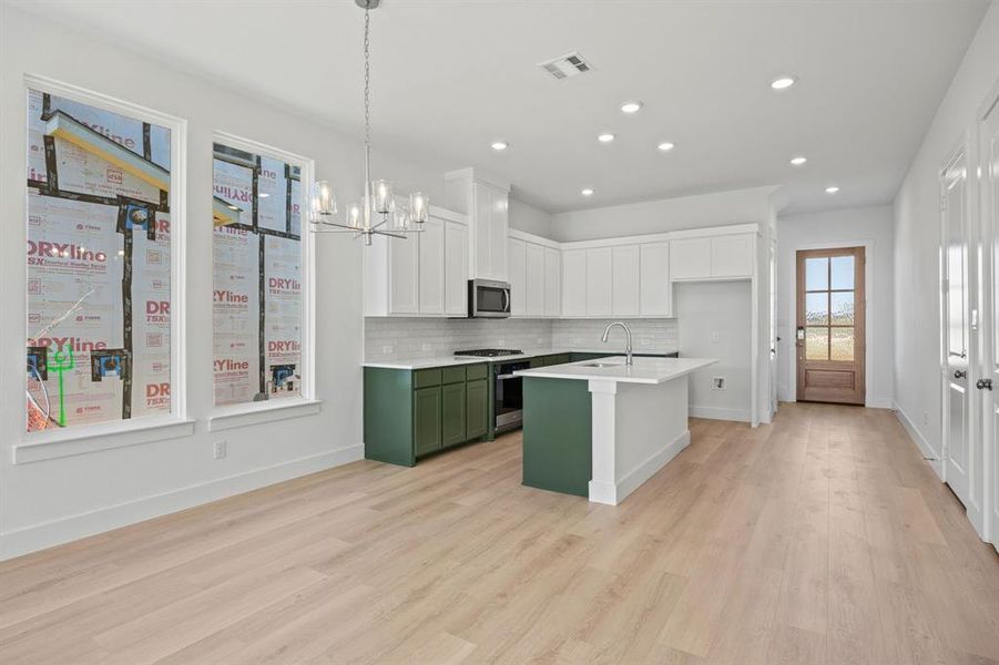 Furnished interior view inside a new home in North Square at Uptown, Celina (Image 6). Furnished interior view inside a new home in North Square at Uptown, Celina (Image 6).