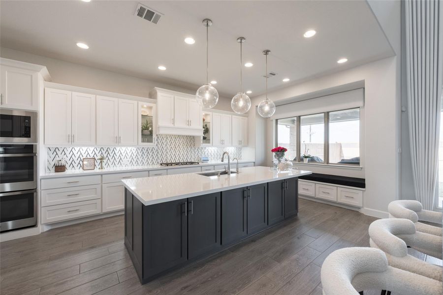 Furnished interior view inside a new home in Elyson, Katy (Image 10).