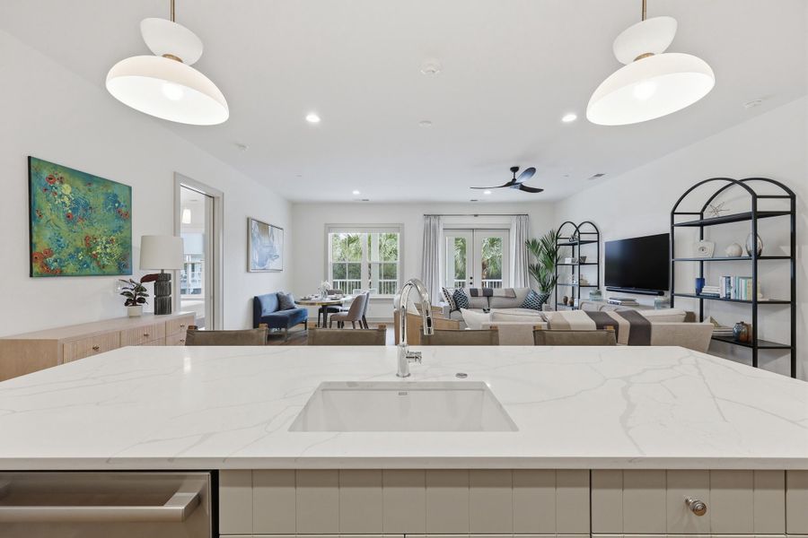 Furnished interior view inside a new home in , Charleston (Image 8).