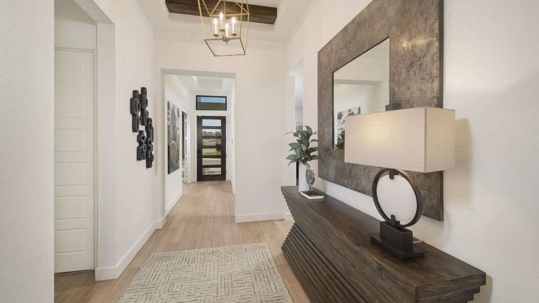 Furnished interior view inside a new home in Homestead, Schertz (Image 5).