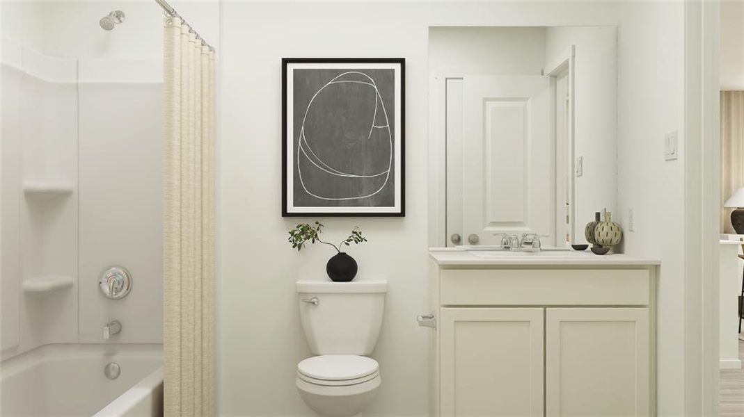 Furnished interior view inside a new home in McKenzie Trails, Balch Springs (Image 16).