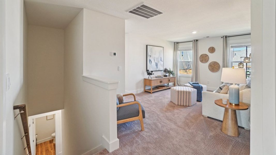 Furnished interior view inside a new home in Keebler Meadows, Johnson City (Image 20). Furnished interior view inside a new home in Keebler Meadows, Johnson City (Image 20).