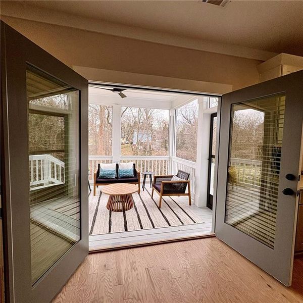 Exterior details and patio area of a home in , Atlanta (Image 3).