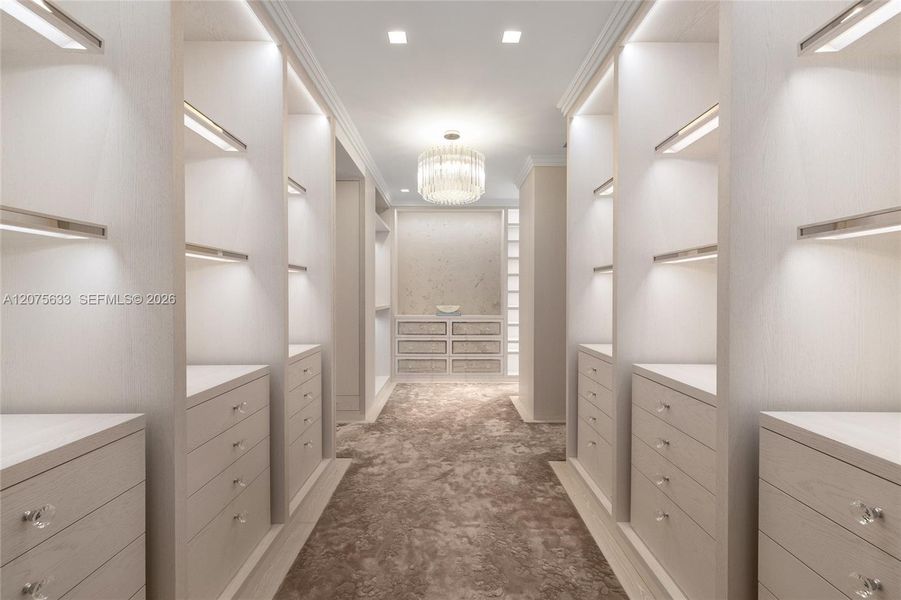 Furnished interior view inside a new home in , Sunny Isles Beach (Image 51).