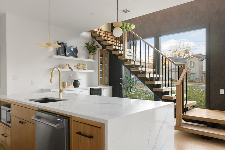 Furnished interior view inside a new home in , Dallas (Image 13).