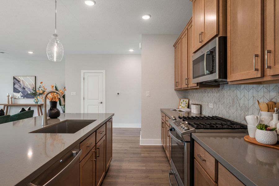 Furnished interior view inside a new home in Sarah's Creek, Pflugerville (Image 18).