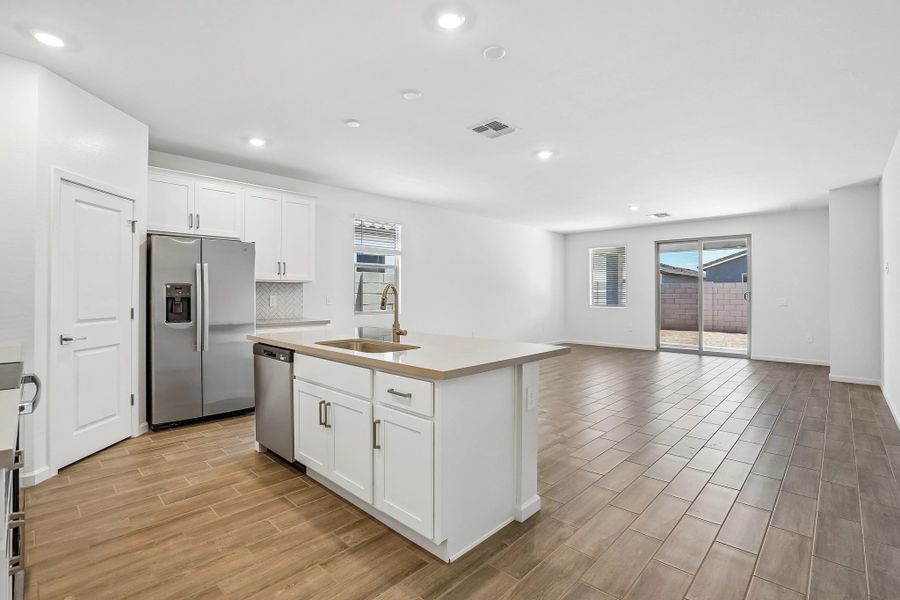 Kitchen and great room