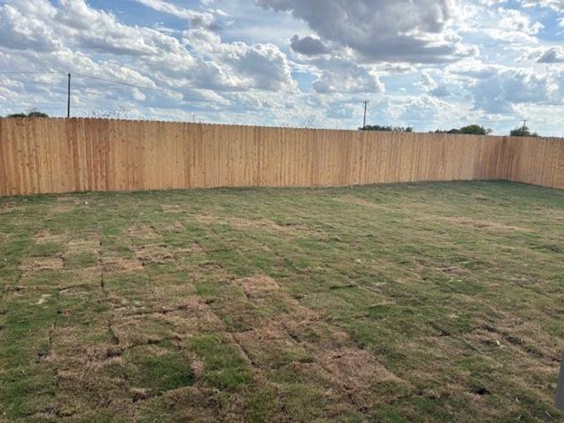 View of fenced backyard View of fenced backyard