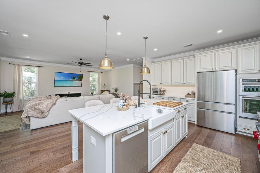 Furnished interior view inside a new home in , Awendaw (Image 9).