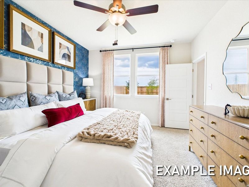 Furnished interior view inside a new home in Agave, San Antonio (Image 36).