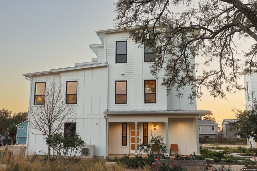 Front exterior of a new home in , San Antonio, TX, highlighting curb appeal (Image 22).
