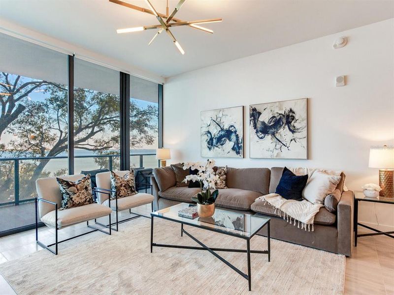 Furnished interior view inside a new home in , Tampa (Image 50).