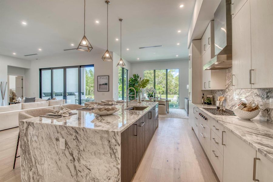 Furnished interior view inside a new home in , Palm Beach Gardens (Image 28).