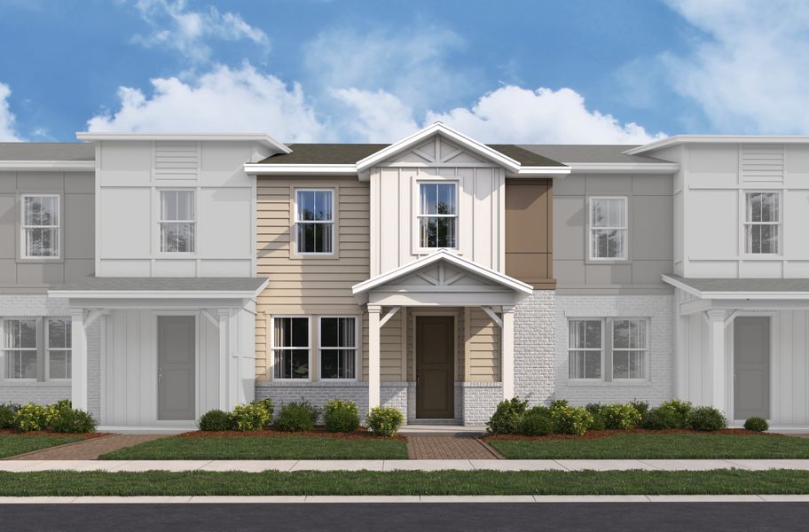 Representative exterior photo of a completed home built from the Richmond Interior by Beazer Homes in Aulin Square, Oviedo, FL (Image 15). Representative exterior photo of a completed home built from the Richmond Interior by Beazer Homes in Aulin Square, Oviedo, FL (Image 15).