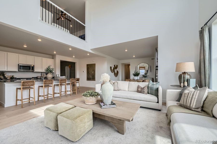 Furnished interior view inside a new home in Riano Ridge: The Grand Collection, Loveland (Image 14).