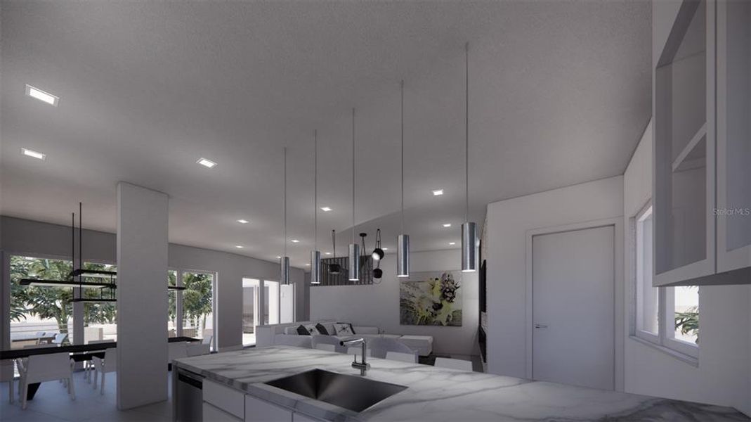 Furnished interior view inside a new home in , Longboat Key (Image 15). Furnished interior view inside a new home in , Longboat Key (Image 15).