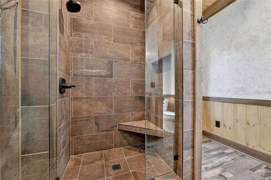 Close-up of interior finishes inside a home in , Ellijay (Image 15).