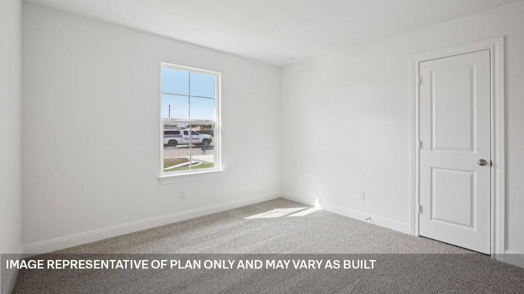 Representative unfurnished interior of a home built from the The Grayson by D.R. Horton in Railhead, Cedar Creek (Image 26).