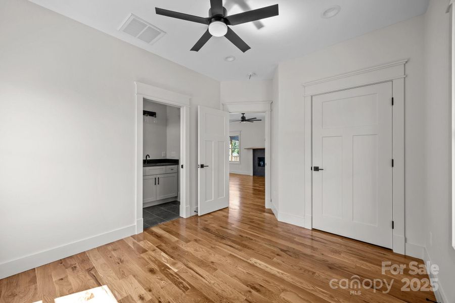 Bedroom on main level with full bath access Bedroom on main level with full bath access