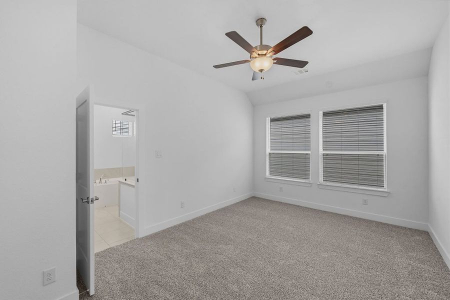 Representative unfurnished interior of a home built from the Cheverny by Chesmar Homes in Bridgeland Chateau, Cypress (Image 38).