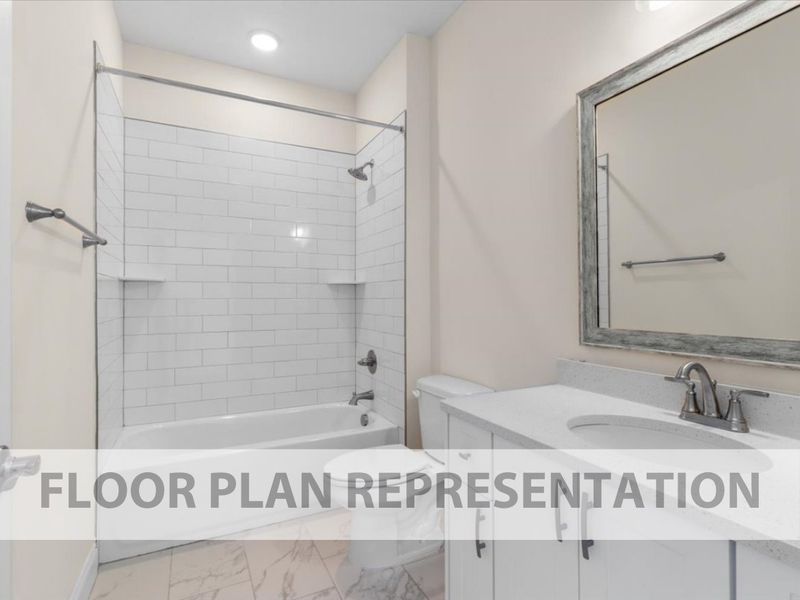 Stanford Plan Secondary Bathroom | Ivey Homes