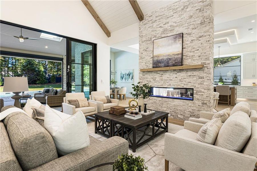 Furnished interior view inside a new home in , Alpharetta (Image 57).
