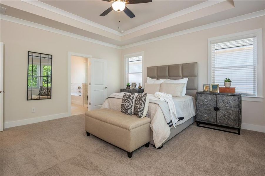 Furnished interior view inside a new home in , Flowery Branch (Image 41).