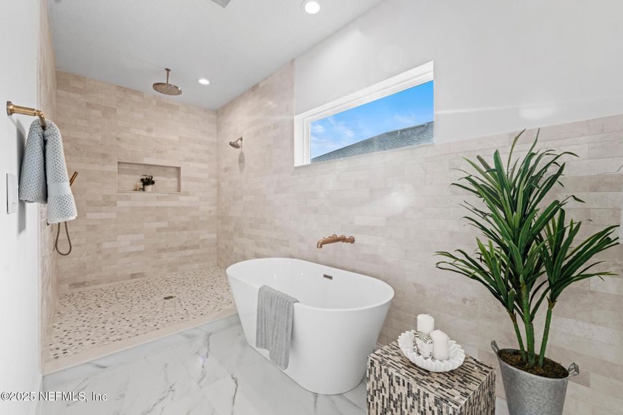 Furnished interior view inside a new home in , Jacksonville Beach (Image 16). Furnished interior view inside a new home in , Jacksonville Beach (Image 16).