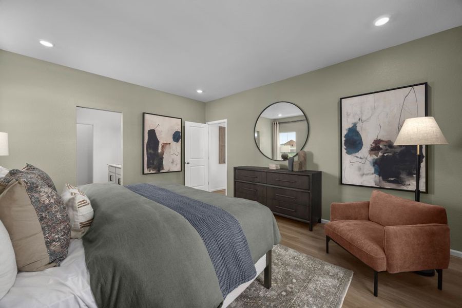 Representative furnished interior of a home built from the 1818 Modeled by KB Home in Brighton Crossings, Brighton (Image 15).