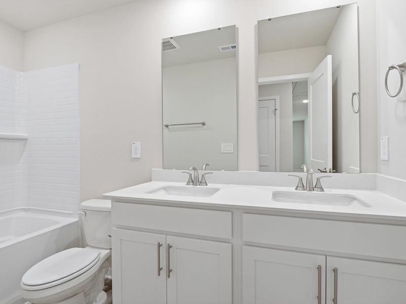 Furnished interior view inside a new home in The Heritage at Buffaloe Reserve, Raleigh (Image 9). Furnished interior view inside a new home in The Heritage at Buffaloe Reserve, Raleigh (Image 9).