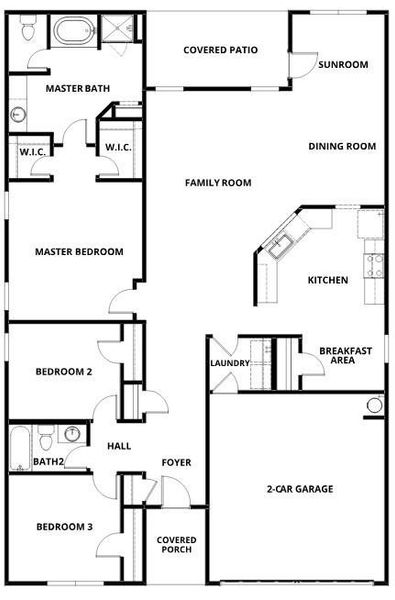 2D floor plan layout of this home in Lake Preserve at Jackson Trail, Jefferson, GA (Image 5). 2D floor plan layout of this home in Lake Preserve at Jackson Trail, Jefferson, GA (Image 5).