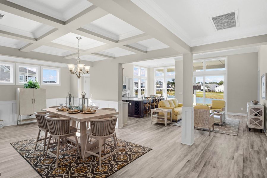 Furnished interior view inside a new home in Bridgewater - Waterside Village, Little River (Image 13).