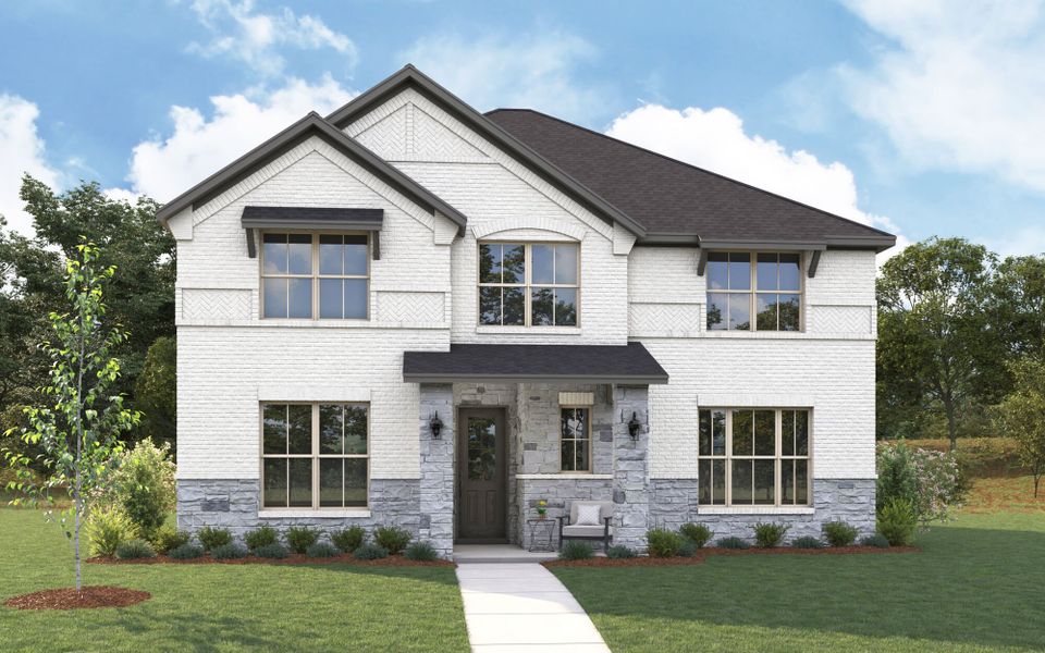 The Sweetwater - Old World with Stone Elevation