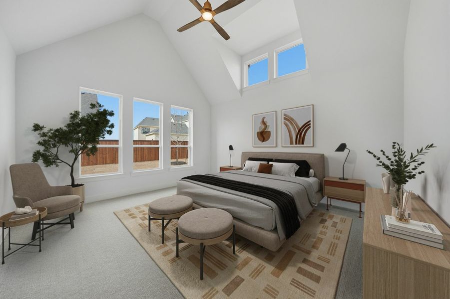 Furnished interior view inside a new home in Park Place - 80' Lots, Prosper (Image 19). Furnished interior view inside a new home in Park Place - 80' Lots, Prosper (Image 19).