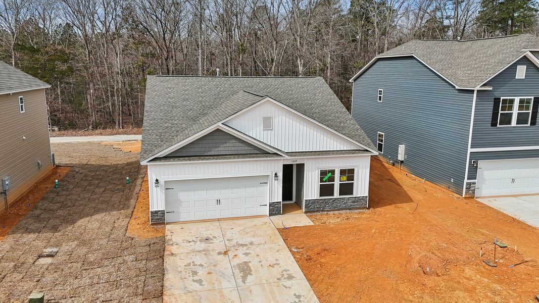 Representative exterior photo of a completed home built from the Darcy II by Great Southern Homes in Shady Grove, Conway, SC (Image 31).