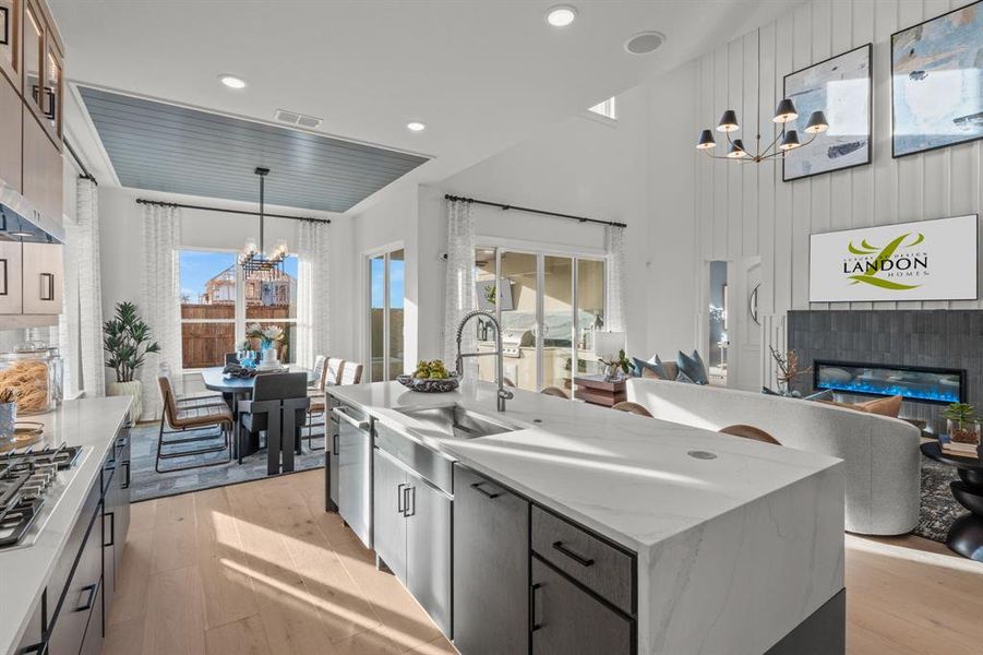 Furnished interior view inside a new home in East Village - Classic Series, Frisco (Image 23).