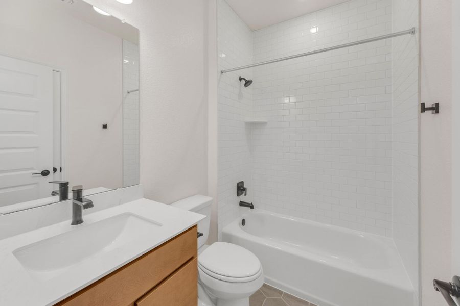 Furnished interior view inside a new home in Salerno - Heritage Collection, Round Rock (Image 9). Furnished interior view inside a new home in Salerno - Heritage Collection, Round Rock (Image 9).