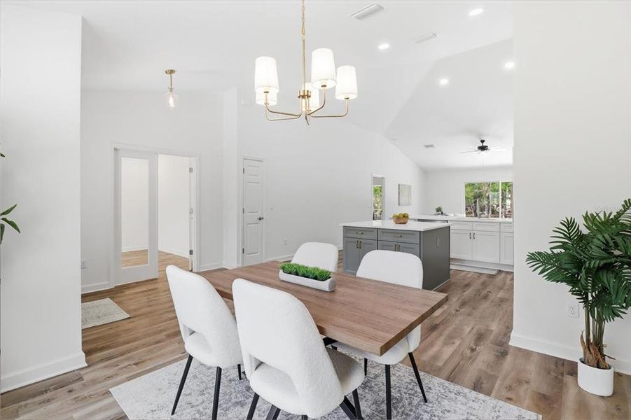 Furnished interior view inside a new home in , Crystal River (Image 19).