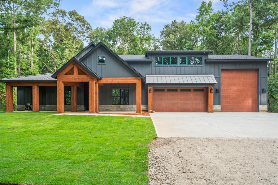 Exterior details and patio area of a home in , Willis (Image 3). Exterior details and patio area of a home in , Willis (Image 3).
