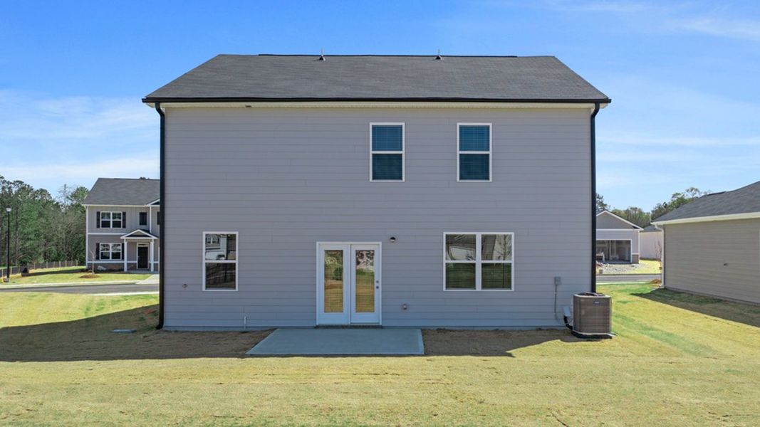 Exterior details and patio area of a home in Champion's Run, Lithonia (Image 4). Exterior details and patio area of a home in Champion's Run, Lithonia (Image 4).